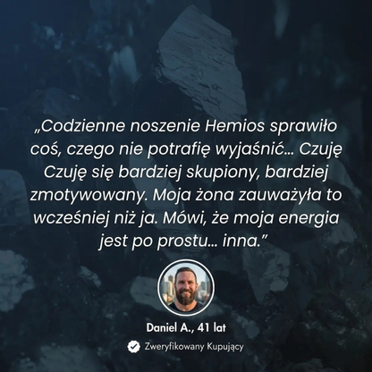 BRANSOLETKA HEMIOS® Z HEMATYTU
